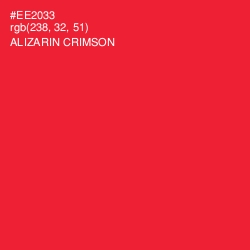 #EE2033 - Alizarin Crimson Color Image